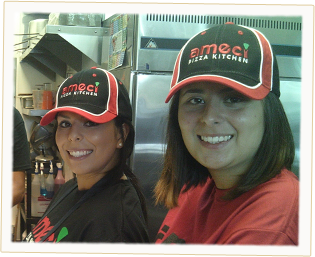 Today's team members working in Ameci's Pizza Kitchen - Part of our support system