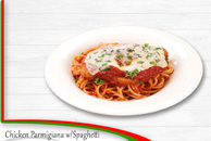 Chicken Parmigana with Spaghetti