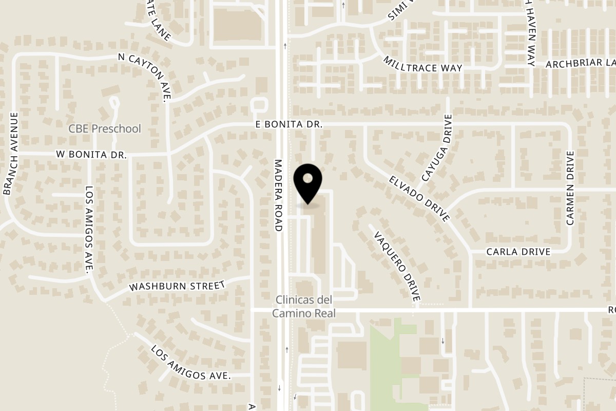 Map showing the location of Ameci Pizza & Pasta Simi Valley West on 1494 Madera Rd in Simi Valley